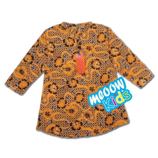 Batik Dress Cotton Kanak-Kanak Perempuan, Blouse Batik Budak