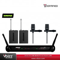 SHURE SVX188/CVL Dual Channel Wireless Cardiod Lavalier (Clip) Microphone System