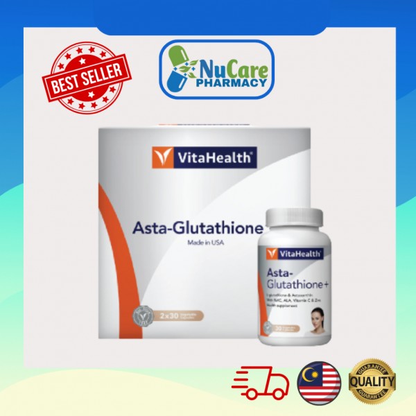 VITAHEALTH ASTA-GLUTHATHIONE PLUS 2X30S VITAHEALTH ASTA-GLUTHATHIONE PLUS 2X30S