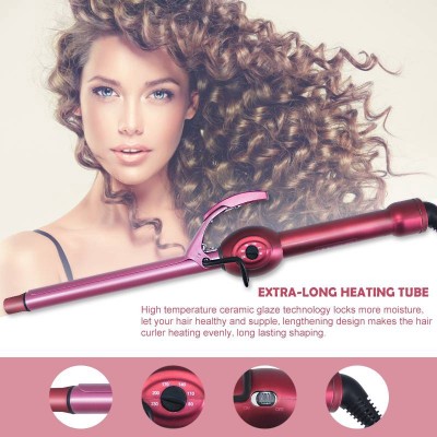 3 In 1 Curling Iron Set- Tourmaline Ceramic Curling Iron With Interchangable Barrels For All Hair Typ - Foto 8