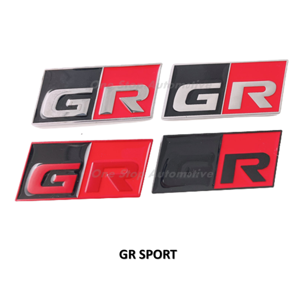 GR Sport 3D Trunk Emblem Badge – Gazoo Racing Style For Corolla, 86, Supra, Yaris