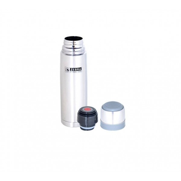 Zebra Prima II Vacuum Flask (0.35L/0.45L/0.8L/1.0L) Stainless Steel 0.35L pgmall