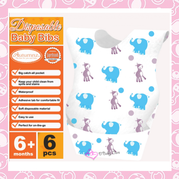 Autumnz Disposable Baby Bibs (6pcs/pack) PGMall