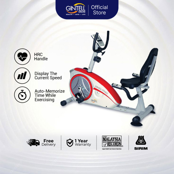 GINTELL Recumbent Bike Red PGMall