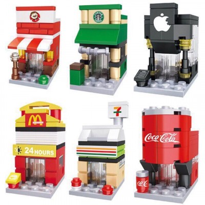 Mini Blocks Lego Small Size Mini Street Lego Brick Blocks 7-11 Store | PGMall