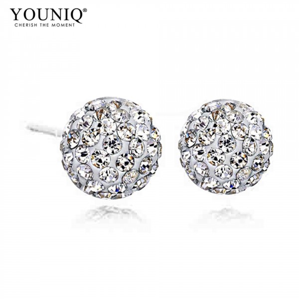 YOUNIQ 925 Sterling Silver S Element Cubic Zirconia Necklace