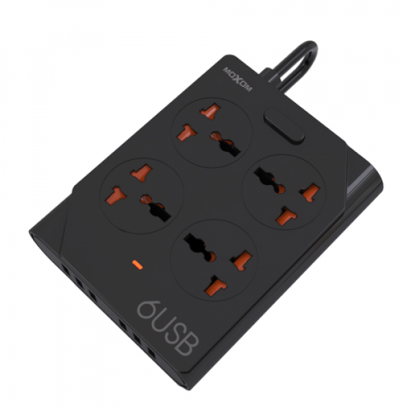Moxom KH-63 ( KH63 ) Anti-Static Power Socket with Fast Charging 6 USB ...