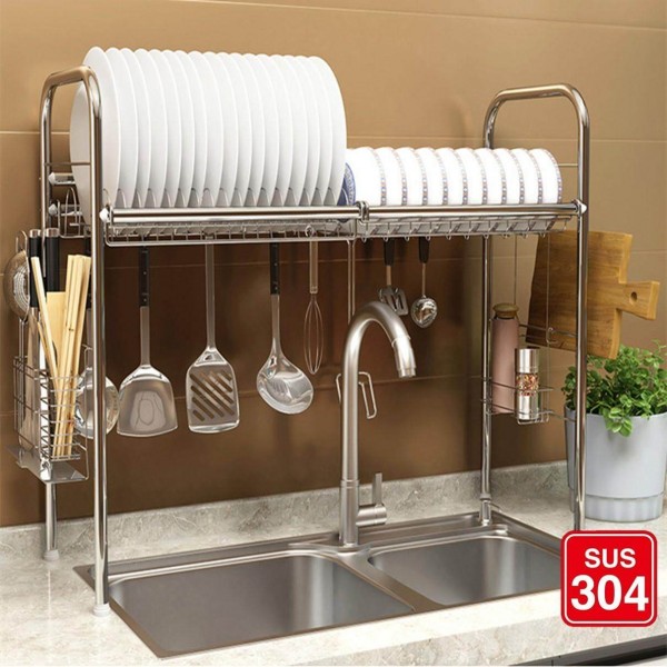 Kitchen Sink Top Dish Rack Kitchen Storage Rack Draining Single Sink ...