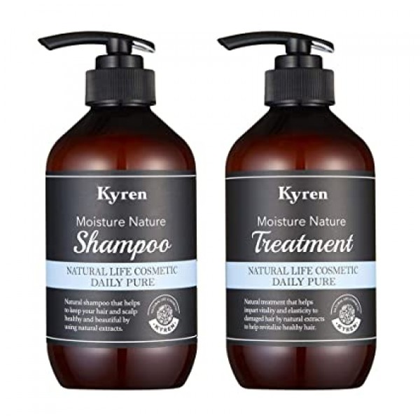 Kyren Daily Pure Moisture Natural Shampoo & Treatment Bundle (500ml