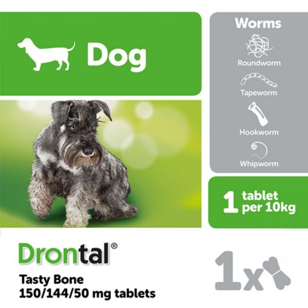Drontal Dog Tasty Bone Wormer Tablets deworm tablet dog medicine