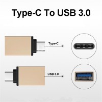 Penyesuai OTG USB 3.0 Jenis-C Penukar OTG USB-C Jenis C Lelaki Ke USB 3.0 A OTG Perempuan untuk Papan Kekunci Tetikus Android Cakera USB