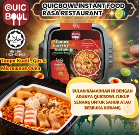 QUICBOWL [HALAL] Self Heating Instant Noodle Ramen Quickbowl hotpot Makanan tomyam quick Pedas Spicy