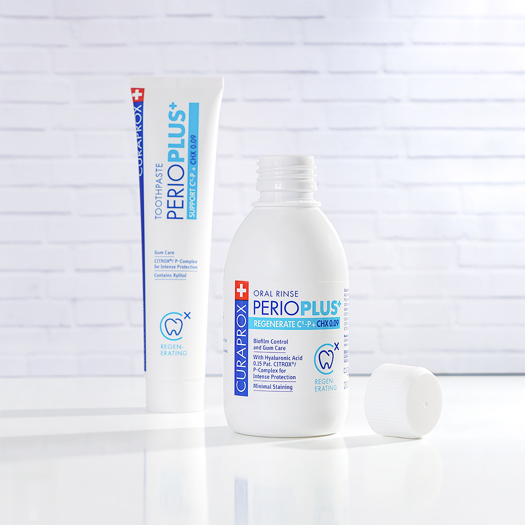 CURAPROX Perio Plus Forte & Perio Plus Support Toothpaste Bundle - Made in Switzerland