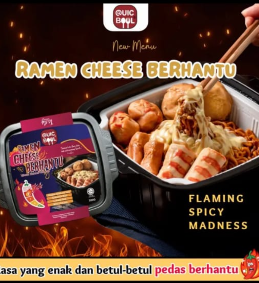 QUICBOWL [HALAL] Self Heating Instant Noodle Ramen Quickbowl hotpot Makanan tomyam quick Pedas Spicy