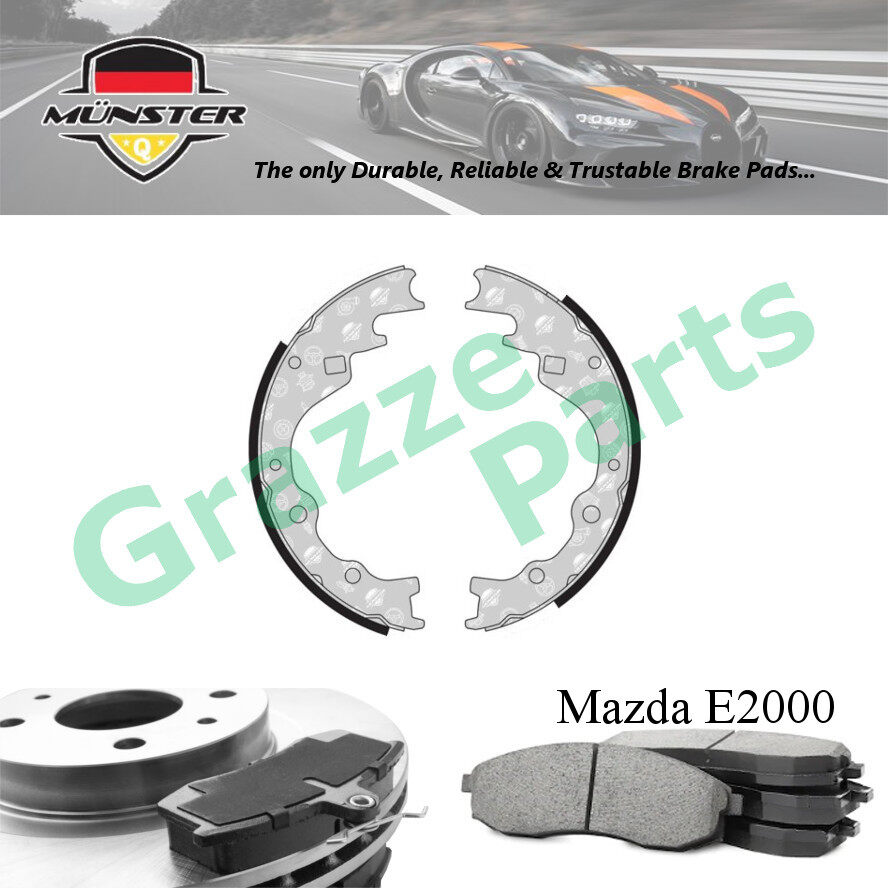 Münster Disc Brake Shoe Rear for Mazda E2000 SV41 2.0 2000-2003 FF (8V) E2200 (D) ST38 40 60 2.2 (D)