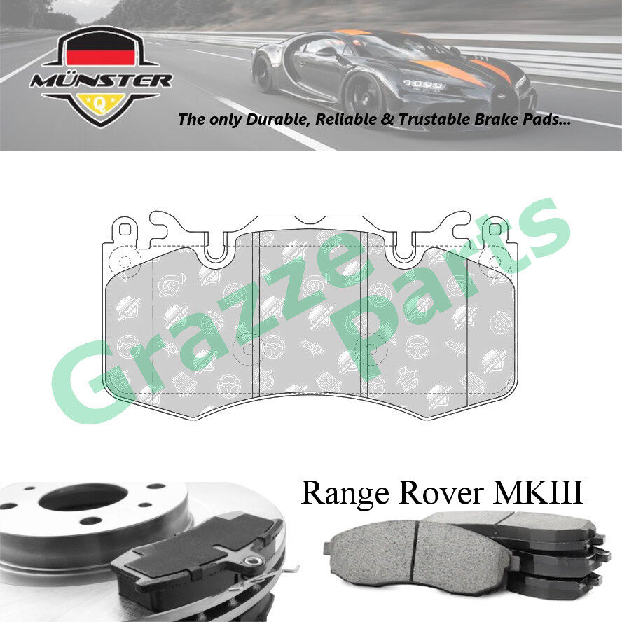 Münster Disc Brake Pad Front for Land Rover Range Rover MKIII L322 5.0 V8 2010-2011 508PS IV L322 4.