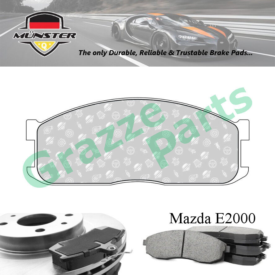 Münster Disc Brake Pad Front for Mazda E2000 SV41 2.0 2000-2003 FF (8V) E2200 (D) ST38 40 60 2.2 (D)