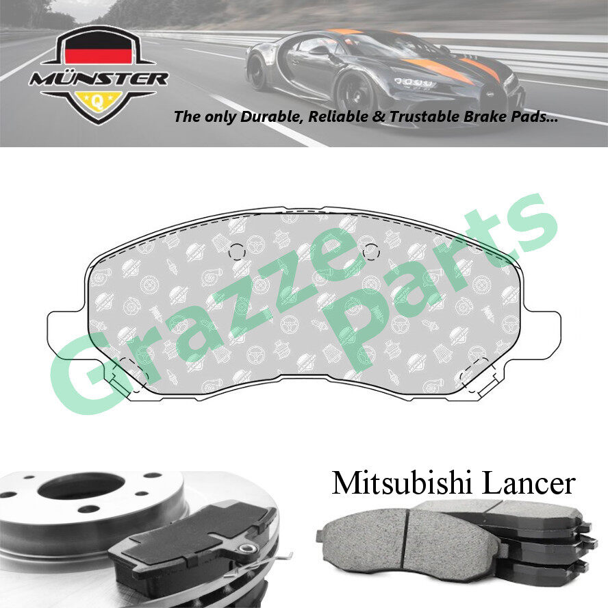 Münster Disc Brake Pad Front for Mitsubishi Lancer CS3A 1.6 CS9A 2.0 2003 4G18 4G63