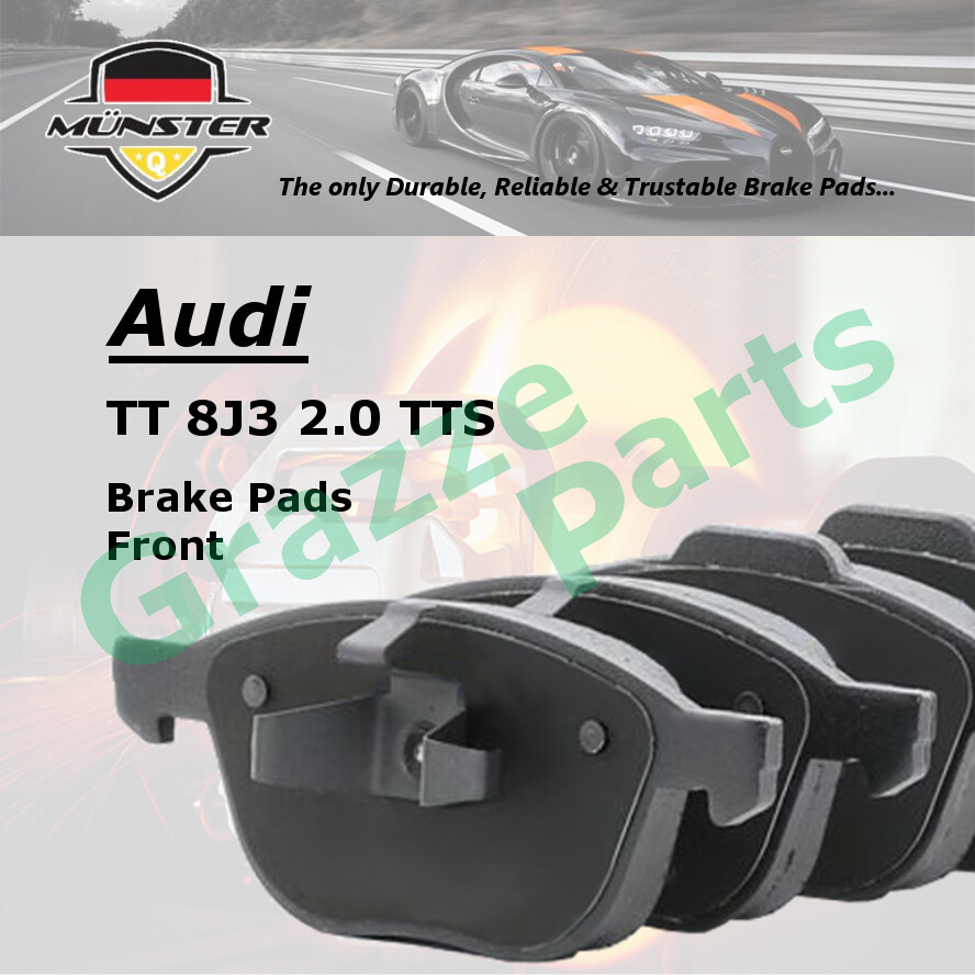Münster Disc Brake Pad Front for Audi TT 8J3 2.0 TTS Quattro 2008-2014 CDLB