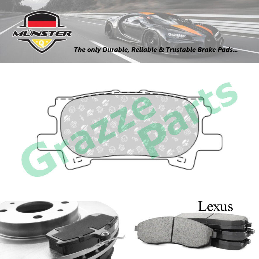 Münster Disc Brake Pad Rear Lexus RX300 MCU35 3.0 RX330 MCU38 3.3 03'-08' 1MZ-FE 3MZ-FE RX350 GGL15 
