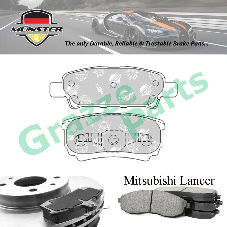 Münster Disc Brake Pad Rear for Mitsubishi Lancer CS3A 1.6 CS9A 2.0 2003 4G18 4G63