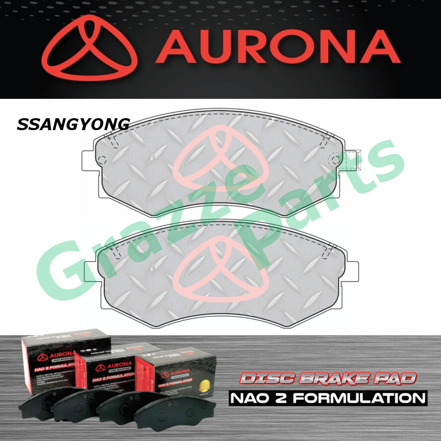 Aurona NAO2 Disc Brake Pad Front AUR561167 Ssangyong Rexton Y200 2.9 Y200 Y250 3.2