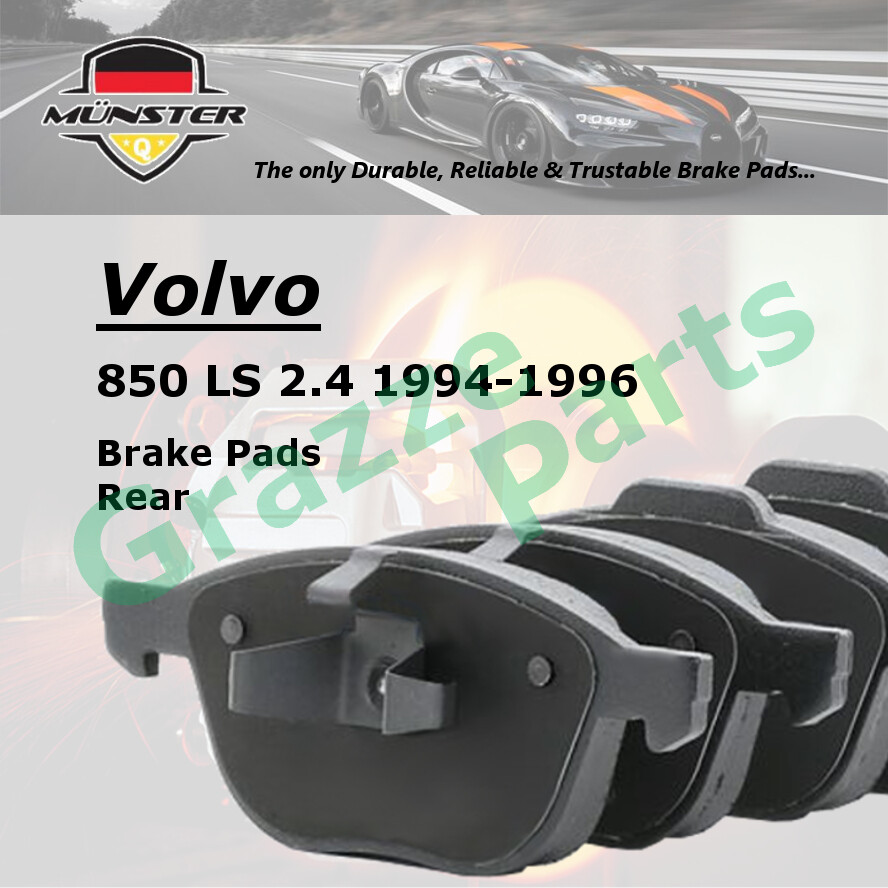 Münster Disc Brake Pad Rear for Volvo 850 LS 2.4 1994-1996 B5252FS T5 2.3 1993-1996 B5234FT