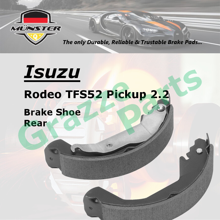Münster Disc Brake Shoe Rear for Isuzu Rodeo TFS52 Pickup 2.2 1988-1989 TFR55H TFS55H Pickup 2.8 198