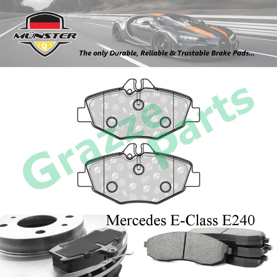 Münster Disc Brake Pad Front Mercedes E-Class W211 E240 2.6 E270 CDI 2.7(D) E320 3.2 02'-08' M112.91