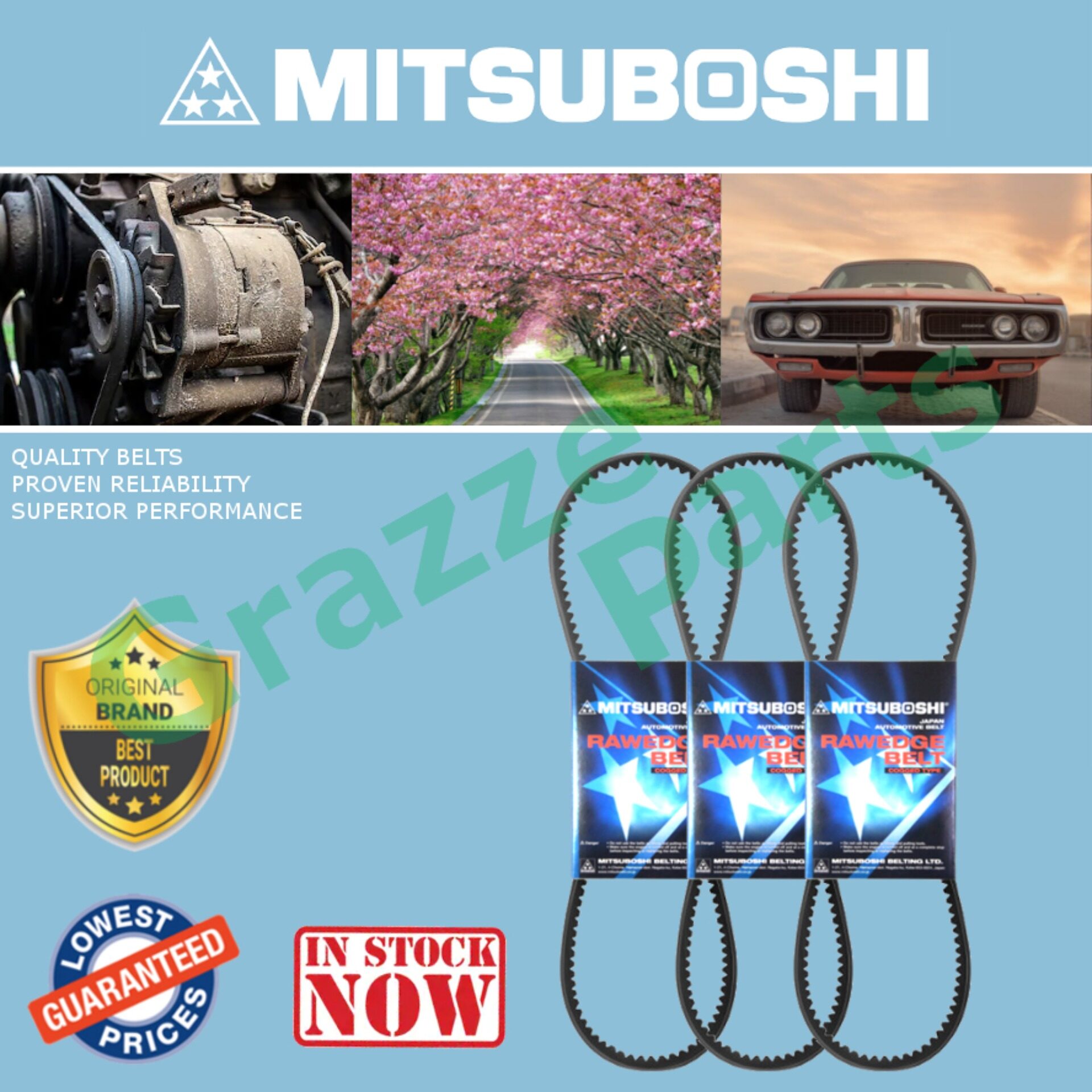 Mitsuboshi V Belt 3590 for Air Cond / Alternator / Power Steering