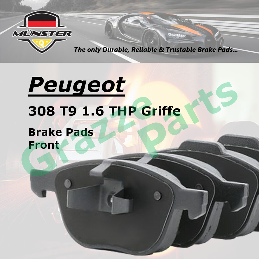 Münster Disc Brake Pad Front Peugeot 308 II T9 1.6 THP Griffe 2014-2016 5FV (EP6CDT) - 1
