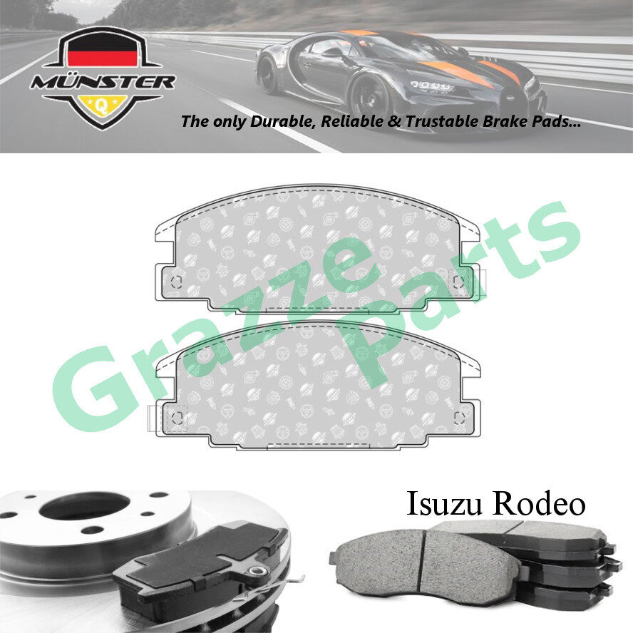 Münster Disc Brake Pad Front for Isuzu Rodeo TFS52 Pickup 2.2 1988-1989 TFR55H TFS55H Pickup 2.8 198