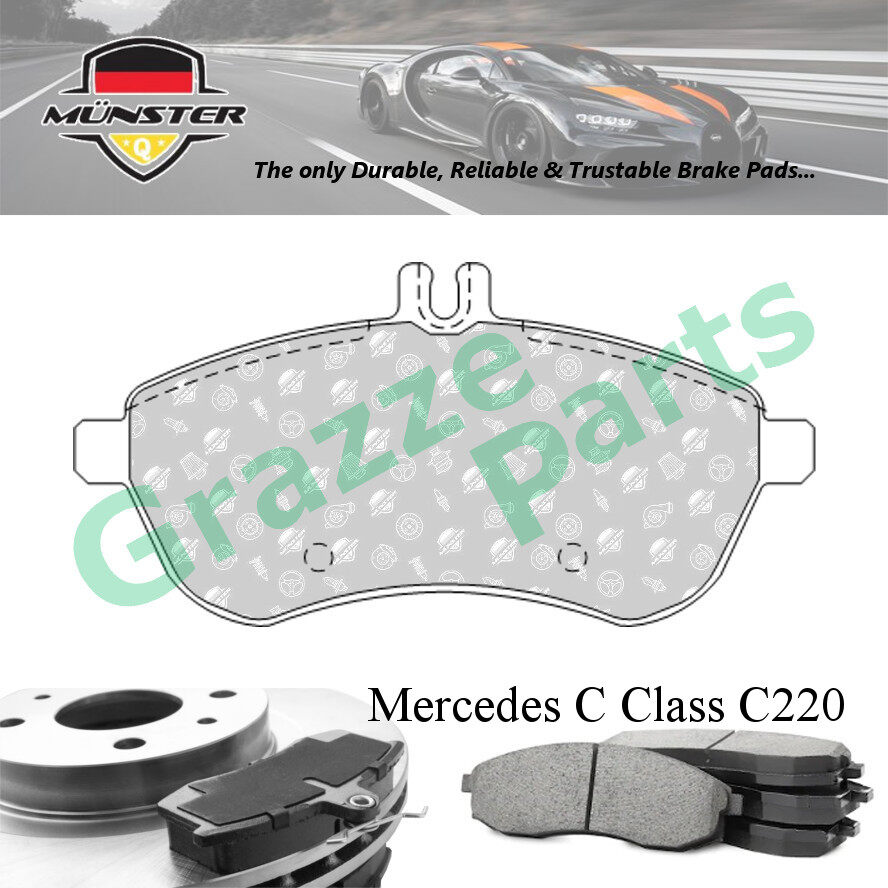 Münster Disc Brake Pad Front Mercedes Benz C Class W204 C220 CDI 2.2 (D) 08'-14' OM651.911 C250 CGI