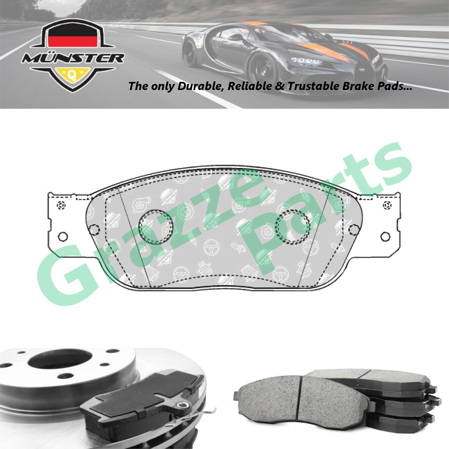 Münster Disc Brake Pad Front for Jaguar S-Type 3.0 V6 00'-01' AJ-V6 2.5 SE V6 03'-05' AJ-25 4.0 V8 1