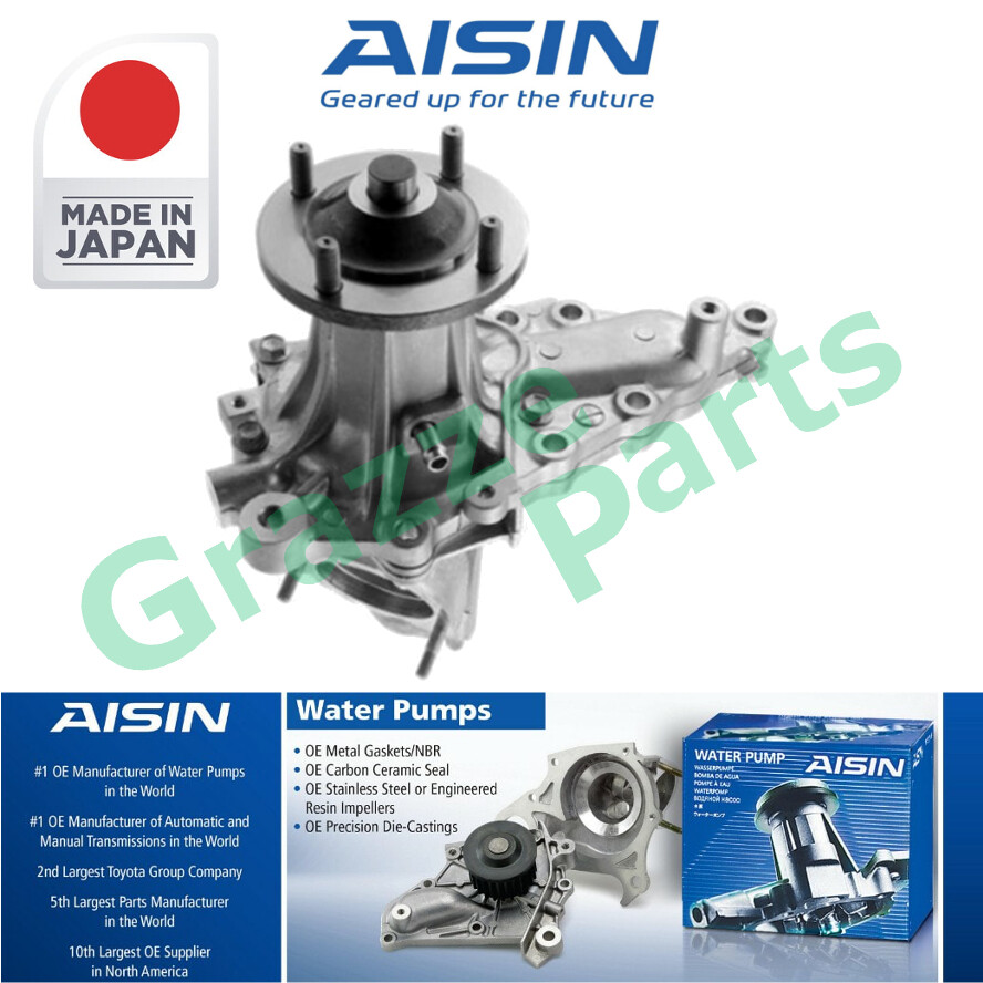 AISIN Made In Japan Engine Water Pump + Housing for Toyota Levin Supra 1JZ-GE 2JZ-GE 2JZ-FE (Pulley