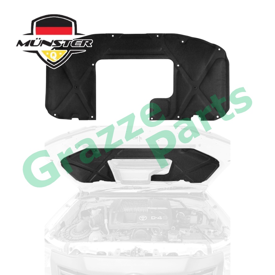 Münster Front Bonnet Hood Insulator 53341-0K150 for Toyota Hilux Vigo Champ KUN25 KUN26 2012-2015 (W