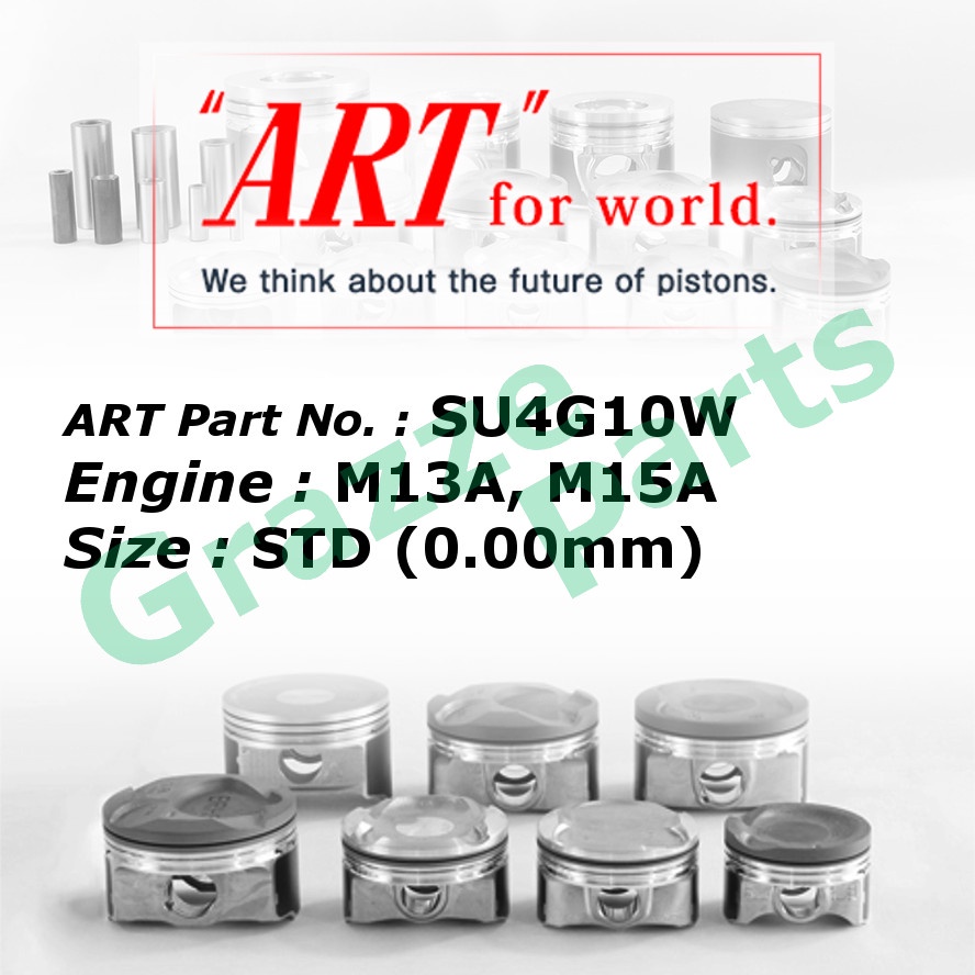 ART Piston Set SU4G10W for Suzuki Swift SX4 SX-4 1.5 M15 M15A (78.0mm)