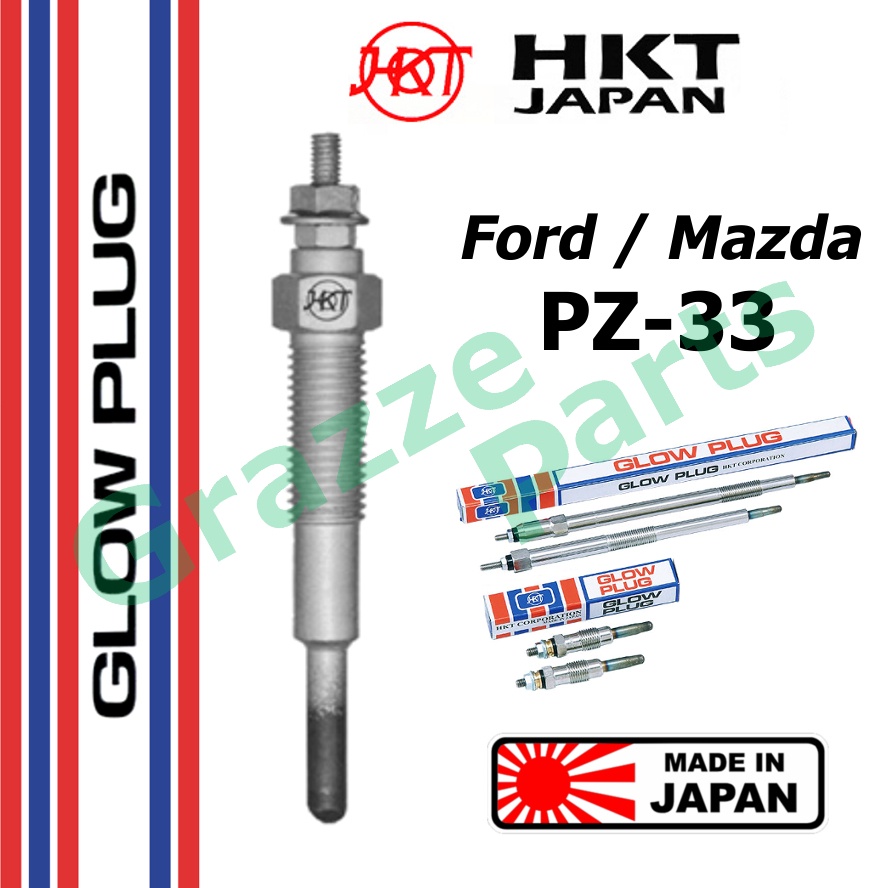HKT 100% Made In Japan Heater Glow Plug PZ-33 / S501-18-140A for Ford Mazda Bongo Titan Maxi R2 1DZ