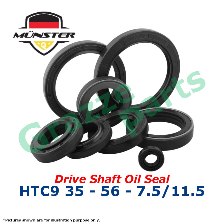 (1pc) Münster (FKM) Drive Shaft Driveshaft Oil Seal for Hyundai Matrix 1.6 1.8 Sonata 5 Elantra (35*