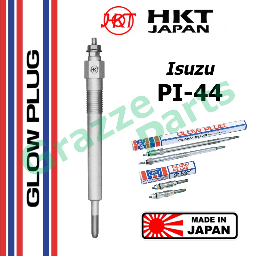 HKT 100% Made In Japan Heater Glow Plug PI-44 / 9-82513928-2 for Isuzu Truck Tractor Bus ELF JCR 6BD