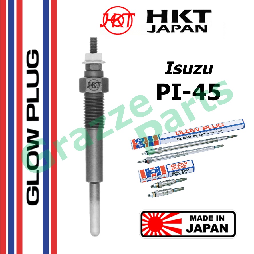 HKT 100% Made In Japan Heater Glow Plug PI-45 / 5-81410040-0 for Isuzu Truck Lorry Bus ELF FASTER LU