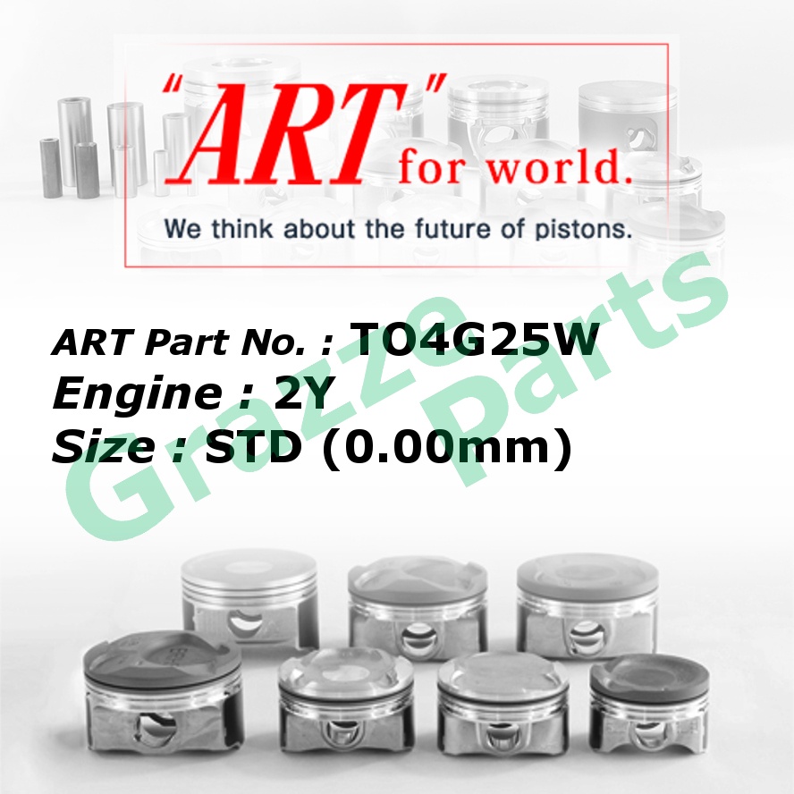 ART Piston Set TO4G25W for Toyota Hiace YH50 1.8 2Y (86.0mm)