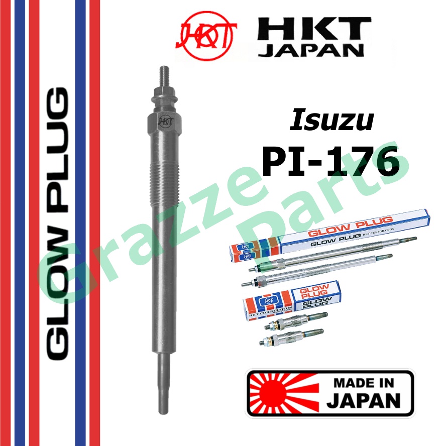 HKT 100% Made In Japan Heater Glow Plug PI-176 / 8-97326519-2 for Isuzu D-Max Dmax Rodeo S XS LS 2.5