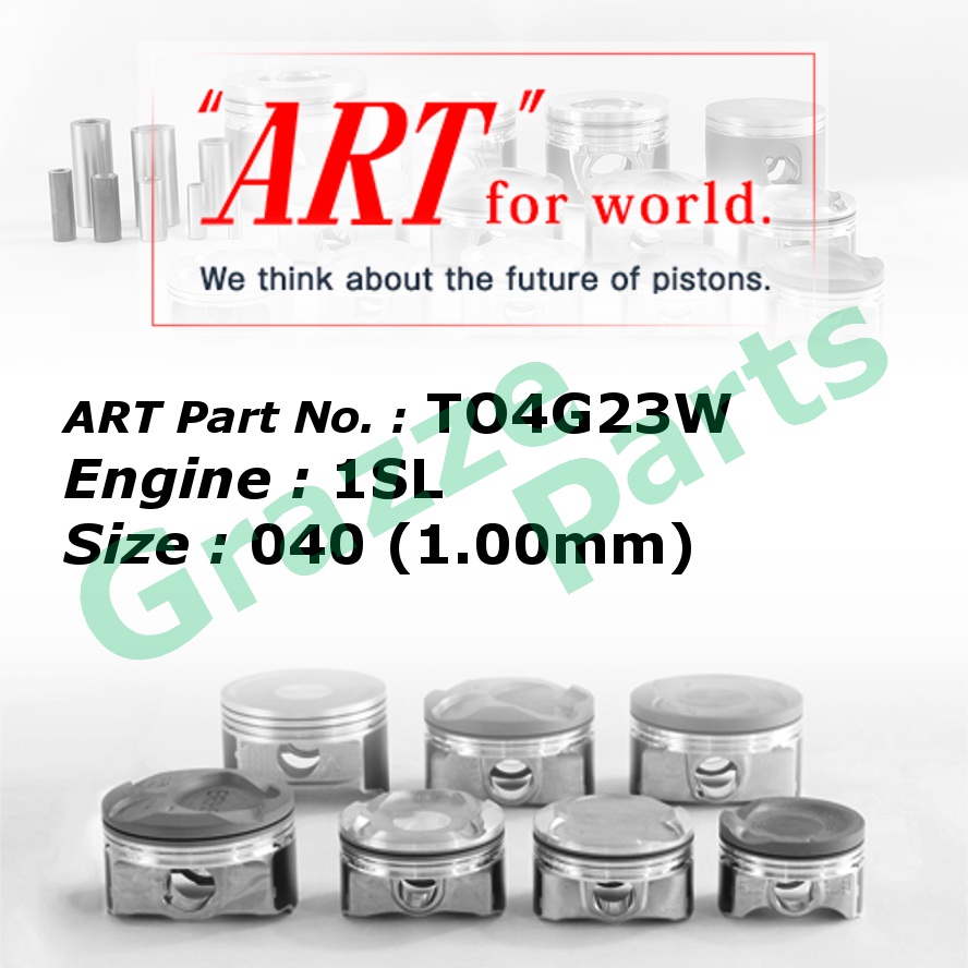 ART Piston Set TO4G23W for Toyota Corona ST150 1SL (80.5mm)