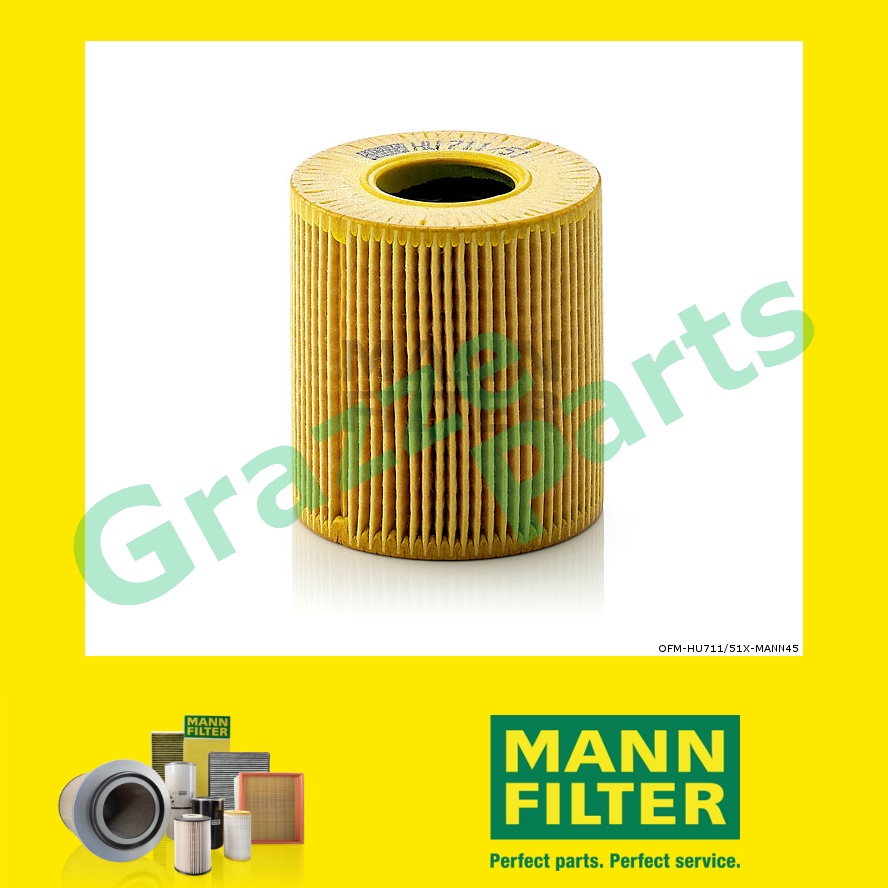 100% Original Mann Oil Filter HU711/51X HU 711/51 X OX 339/2D for DS Automobiles DS5 1.6 THP 155 165