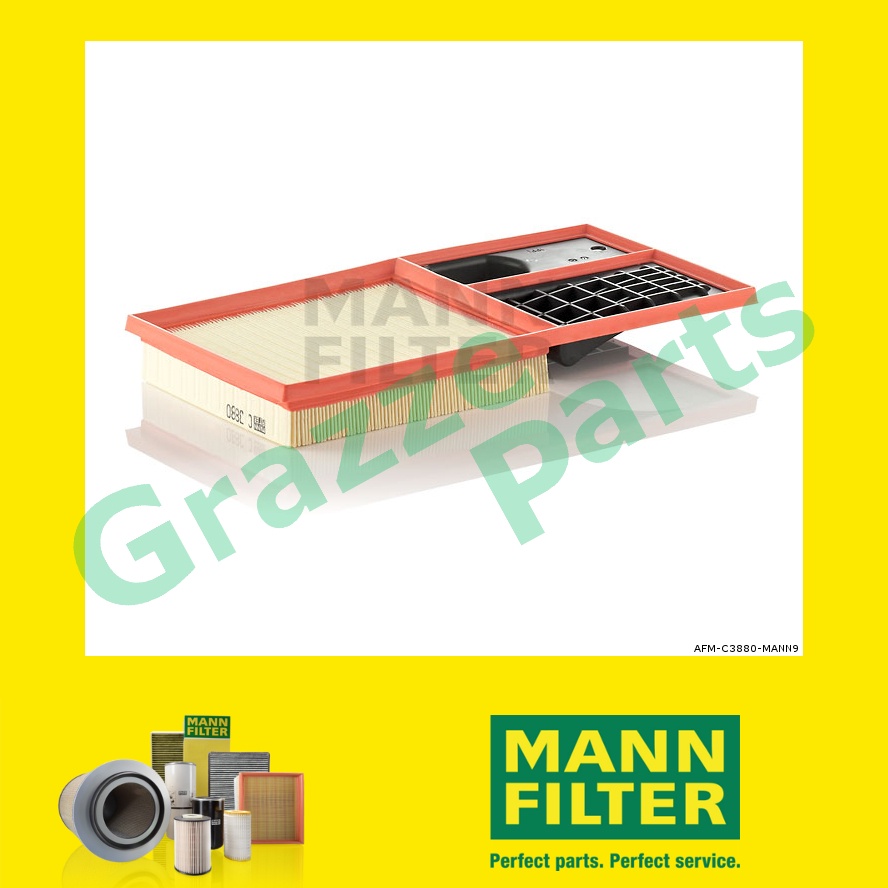Original Mann Engine Air Filter C3880 C 3880 LX2010 LX3184 Volkswagen VW Golf V / Golf Plus 1K1 1K5 