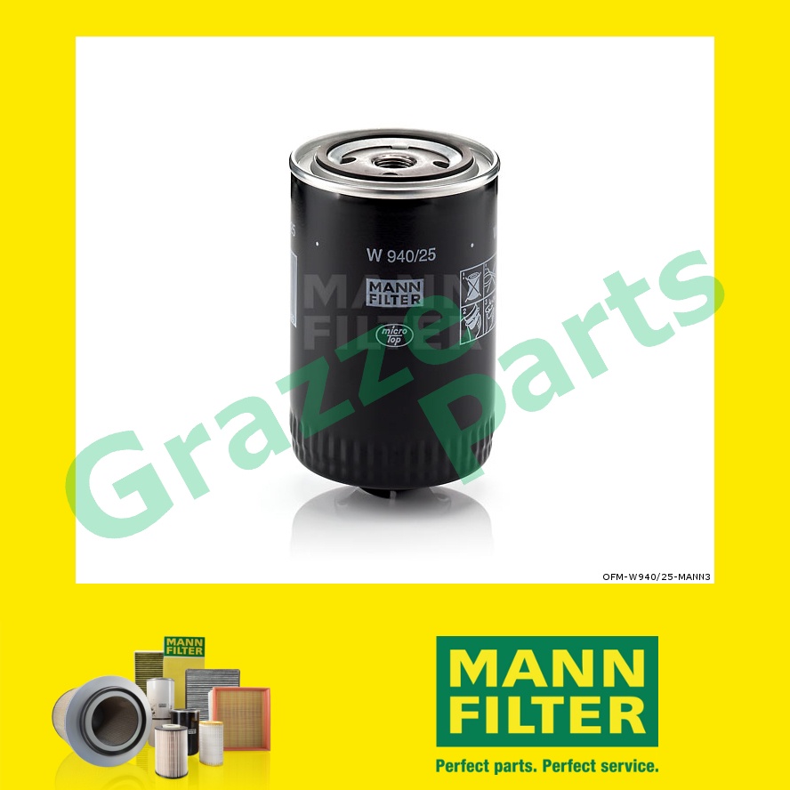100% Original Mann Oil Filter W940/25 W 940/25 OC249 OC257 for Audi 80 82 81 85 B1+B2 1.6 D TD 1.6D