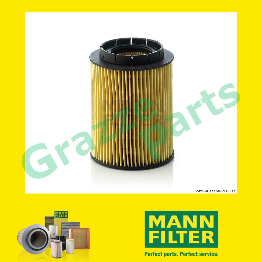 100% Original Mann Oil Filter HU932/6N HU 932/6 N OX160 OX160D for Volkswagen VW Touareg II 7P 3.6 F