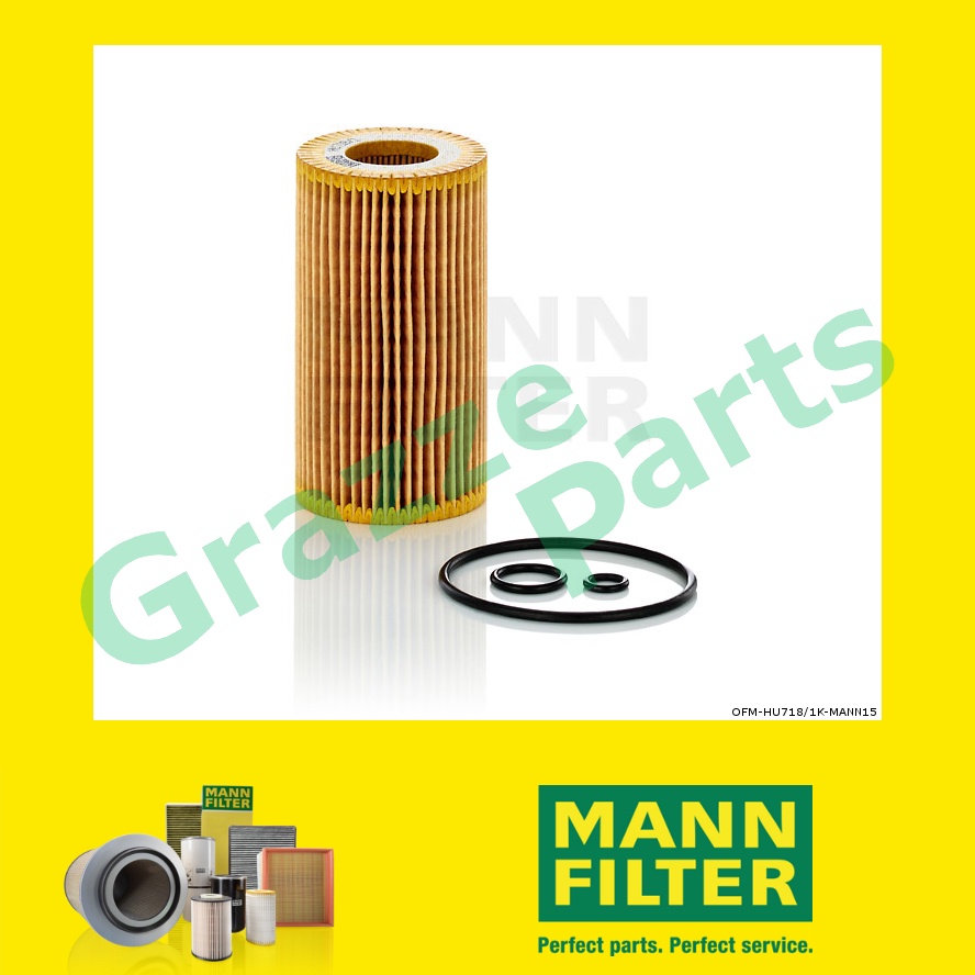 100% Original Mann Oil Filter HU718/1K HU 718/1 K OX153D3 for Mercedes Benz M-Class W163 ML 270 ML27