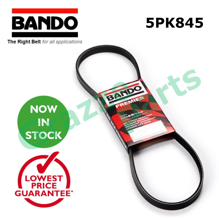 Bando Ribstar Rib Serpentine Fan Belt 5PK845